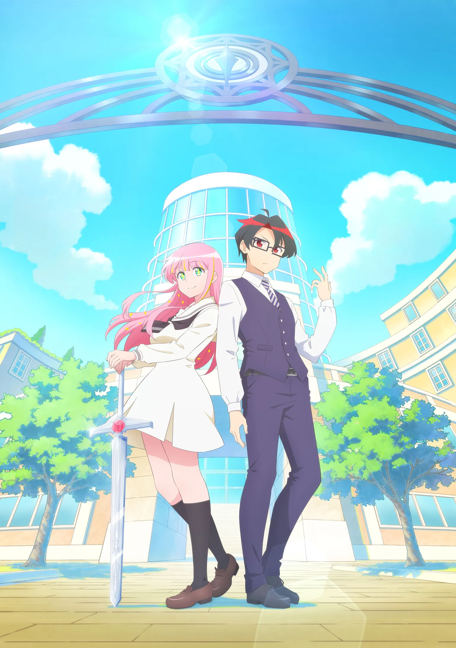 TVアニメ『花織さんは転生しても喧嘩がしたい』キービジュアル第1弾
